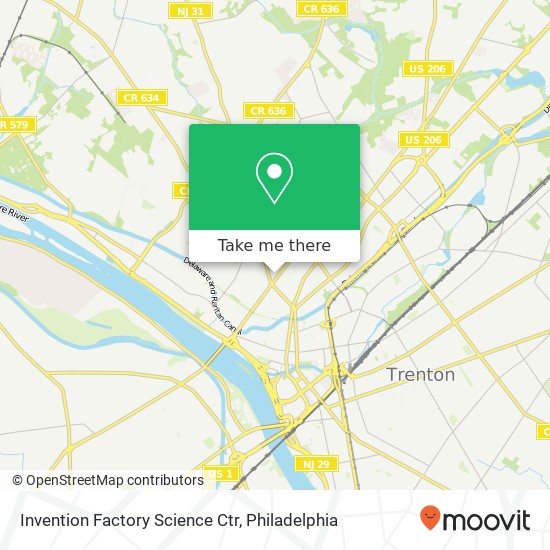 Mapa de Invention Factory Science Ctr