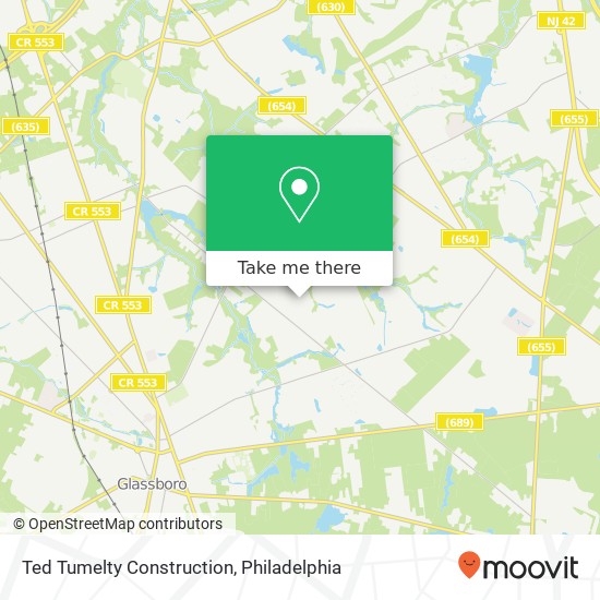 Ted Tumelty Construction map