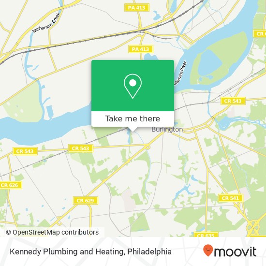 Kennedy Plumbing and Heating map