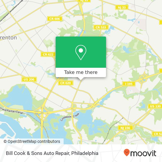 Mapa de Bill Cook & Sons Auto Repair