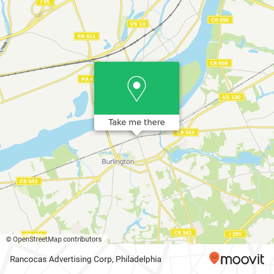 Rancocas Advertising Corp map