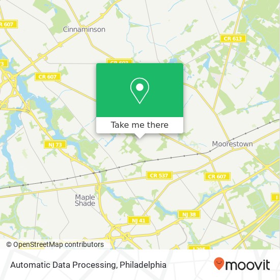 Automatic Data Processing map