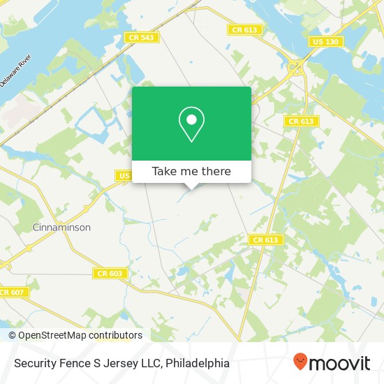 Mapa de Security Fence S Jersey LLC
