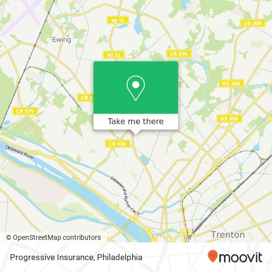 Progressive Insurance map