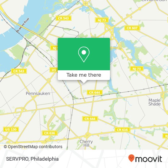 SERVPRO map