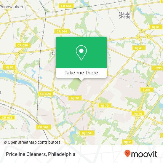 Priceline Cleaners map