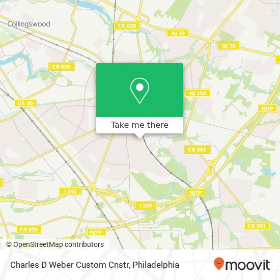 Mapa de Charles D Weber Custom Cnstr