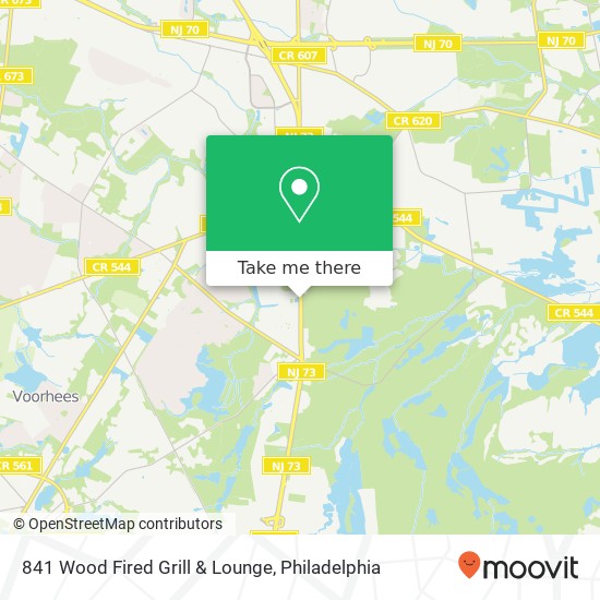Mapa de 841 Wood Fired Grill & Lounge