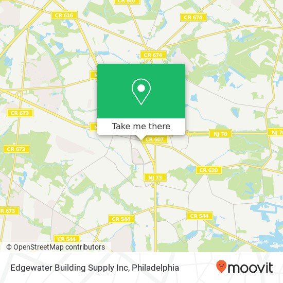 Edgewater Building Supply Inc map