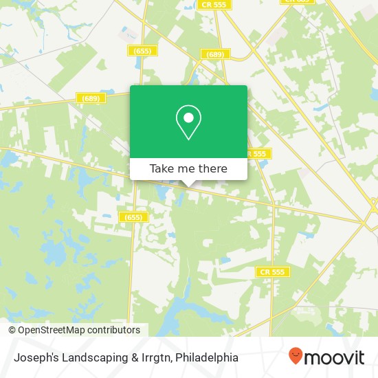 Joseph's Landscaping & Irrgtn map