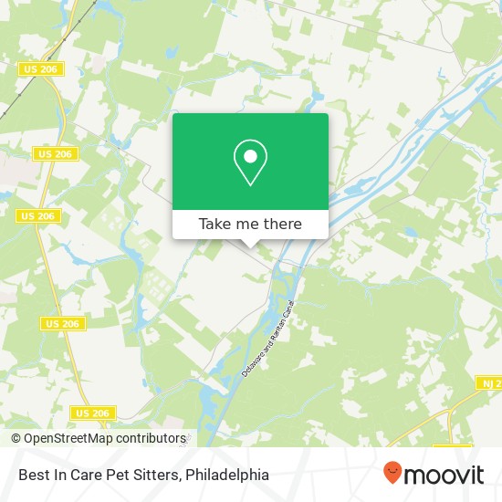 Best In Care Pet Sitters map