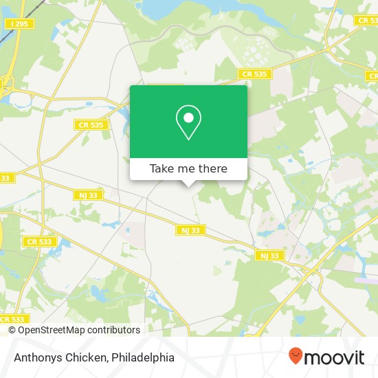 Mapa de Anthonys Chicken