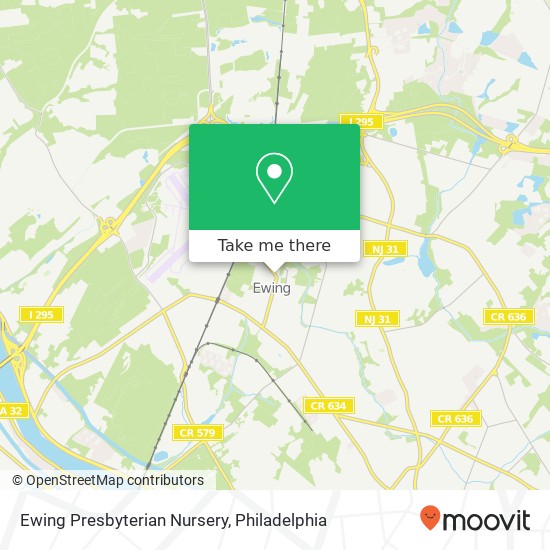 Ewing Presbyterian Nursery map