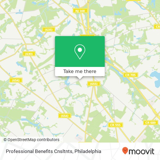 Professional Benefits Cnsltnts map