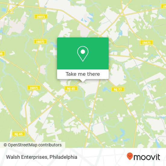 Walsh Enterprises map