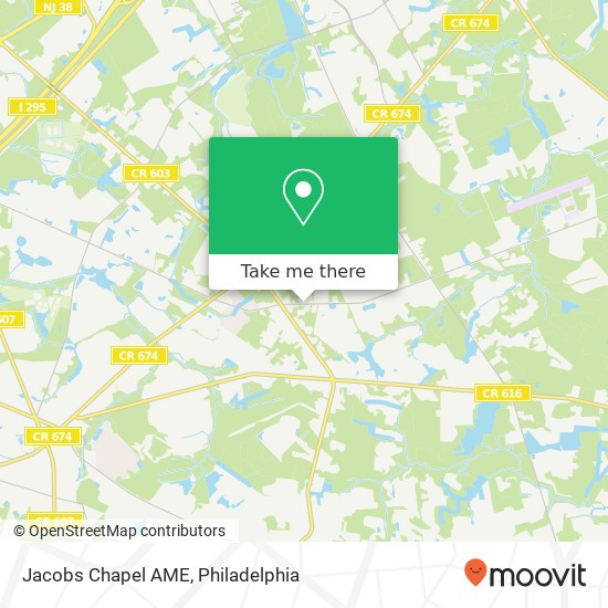 Mapa de Jacobs Chapel AME