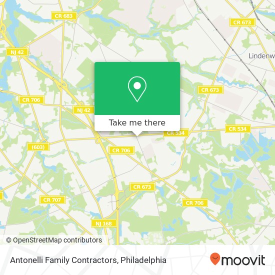 Antonelli Family Contractors map