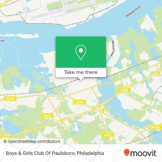 Boys & Girls Club Of Paulsboro map