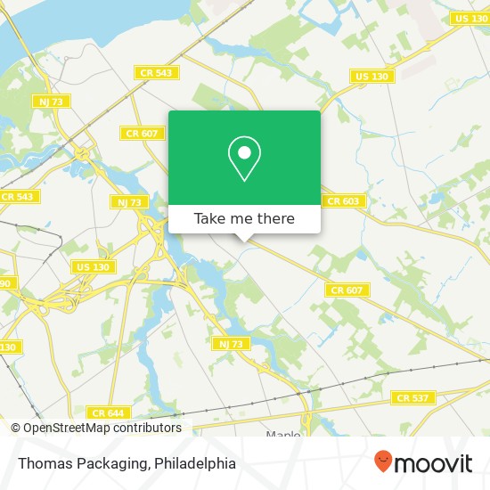 Thomas Packaging map