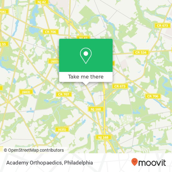 Academy Orthopaedics map