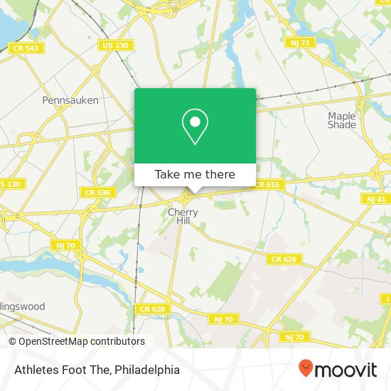 Athletes Foot The map