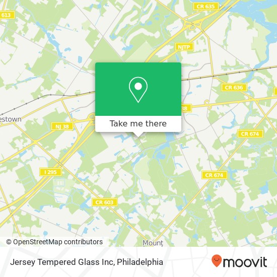 Jersey Tempered Glass Inc map