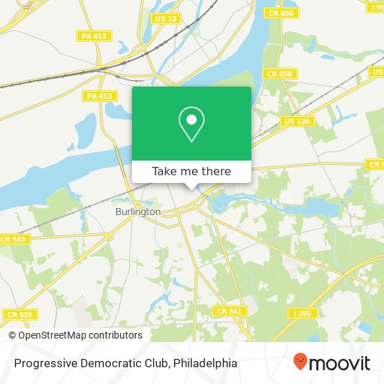 Progressive Democratic Club map