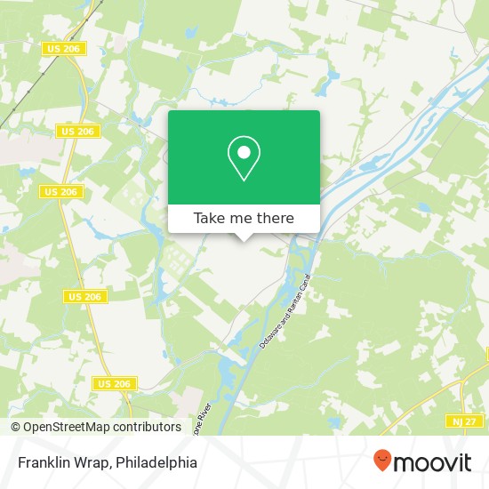 Franklin Wrap map