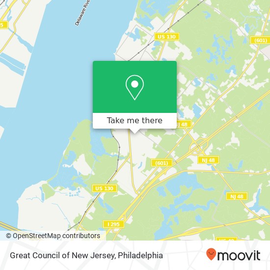 Mapa de Great Council of New Jersey