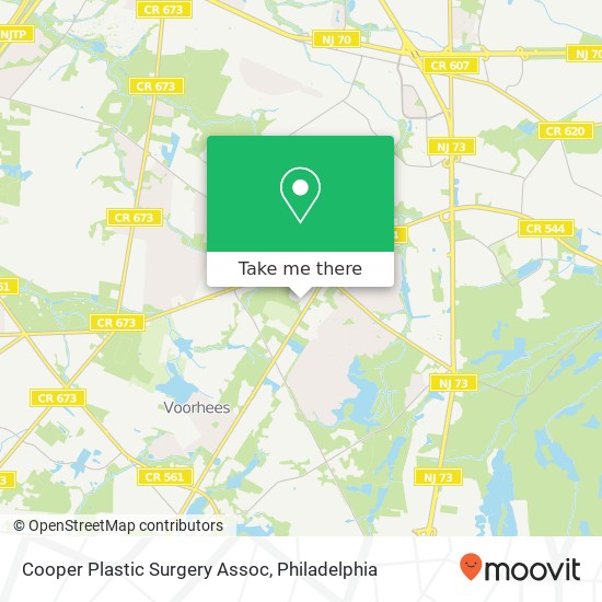 Mapa de Cooper Plastic Surgery Assoc