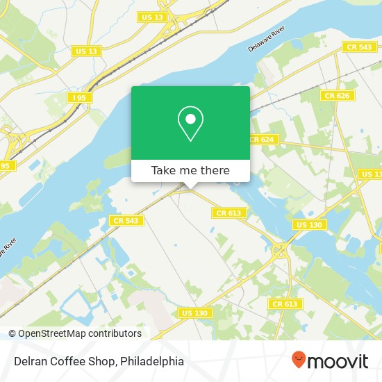 Delran Coffee Shop map