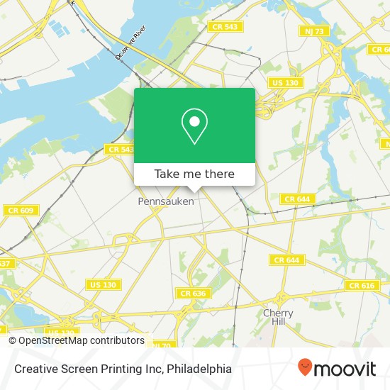 Mapa de Creative Screen Printing Inc