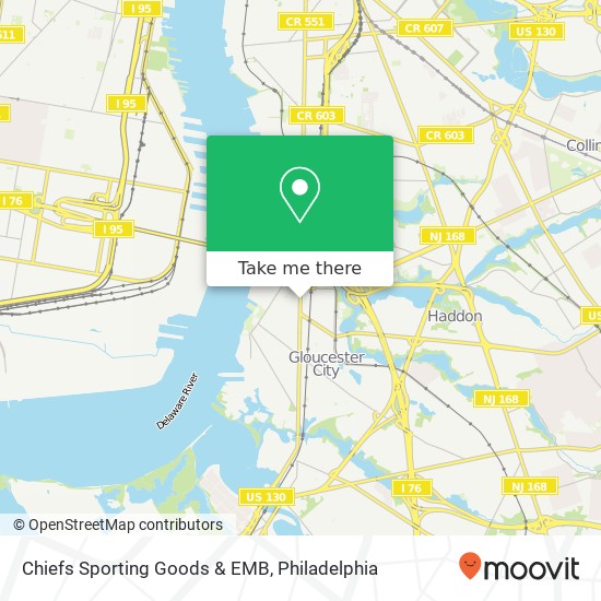 Mapa de Chiefs Sporting Goods & EMB