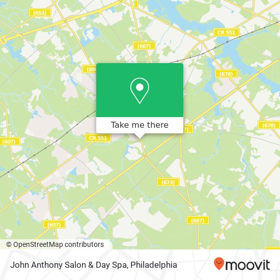 John Anthony Salon & Day Spa map