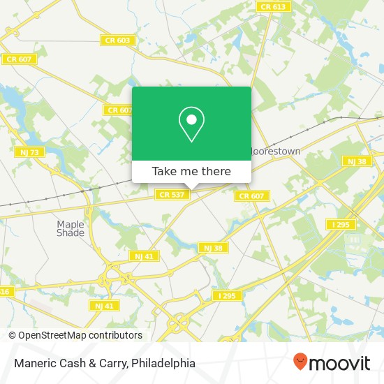 Maneric Cash & Carry map