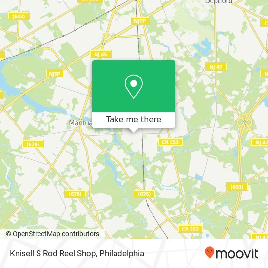 Mapa de Knisell S Rod Reel Shop