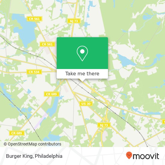 Burger King map