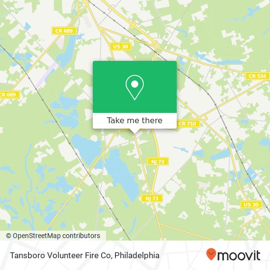Tansboro Volunteer Fire Co map