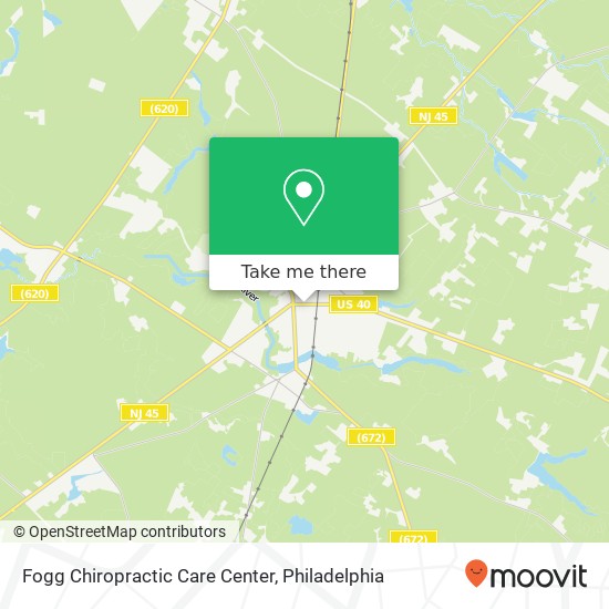 Fogg Chiropractic Care Center map