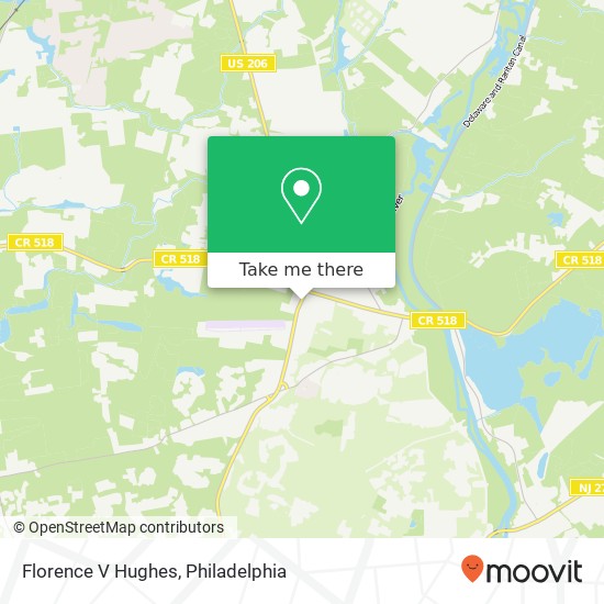 Florence V Hughes map