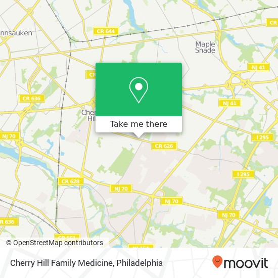 Cherry Hill Family Medicine map