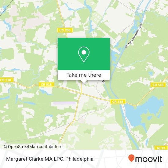 Margaret Clarke MA LPC map