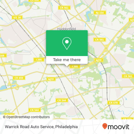 Mapa de Warrick Road Auto Service