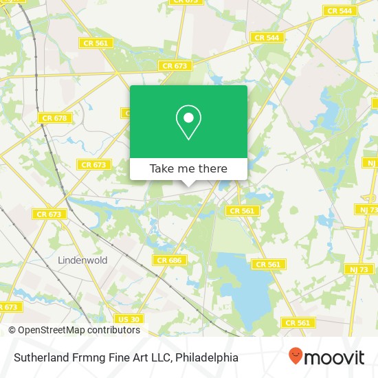 Sutherland Frmng Fine Art LLC map