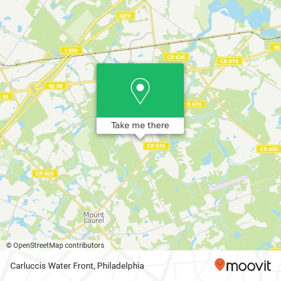 Mapa de Carluccis Water Front