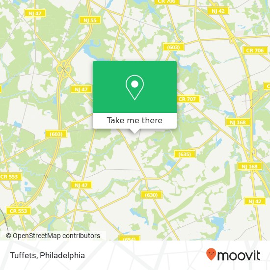 Tuffets map