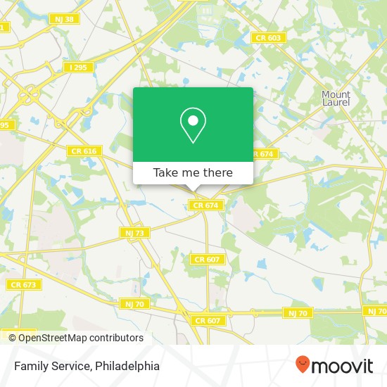 Family Service map