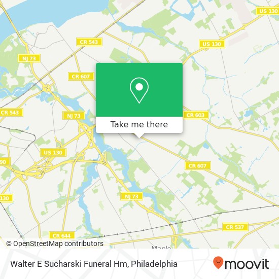 Walter E Sucharski Funeral Hm map