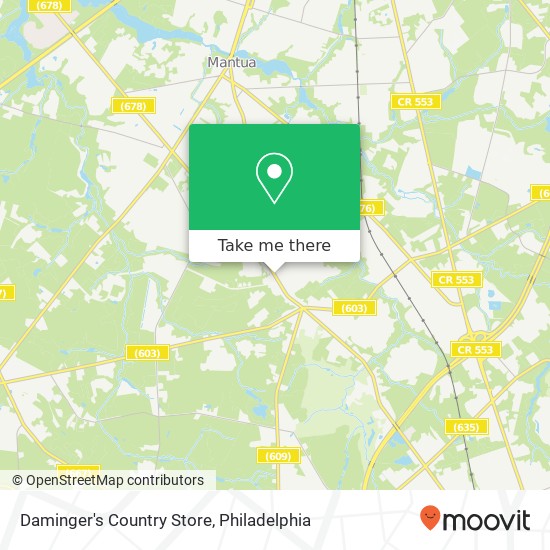Mapa de Daminger's Country Store