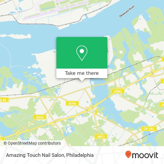 Mapa de Amazing Touch Nail Salon